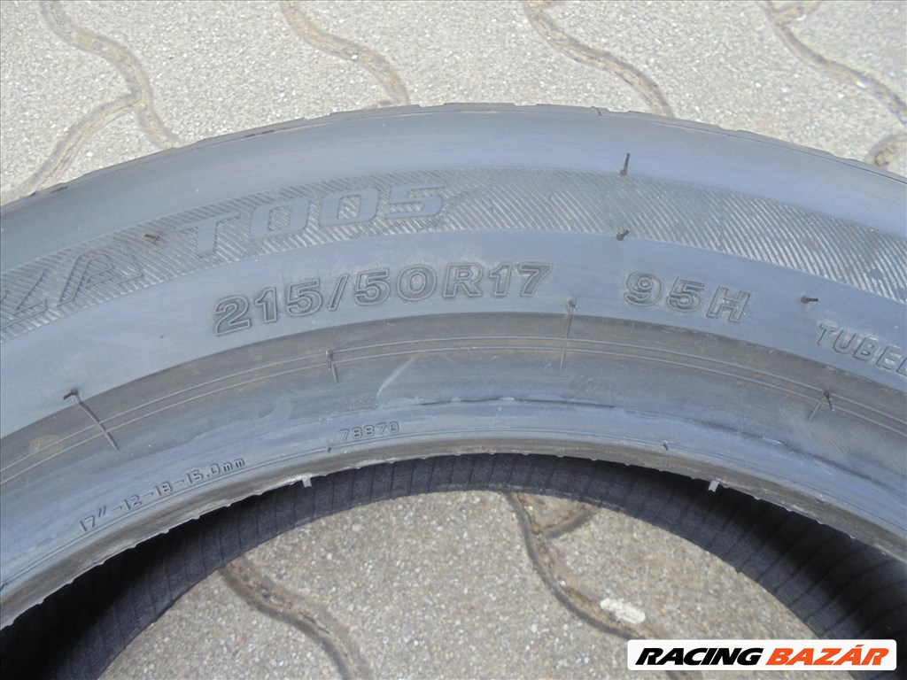 Új 215/50 R 17-es Bridgestone nyári gumi eladó 4. kép