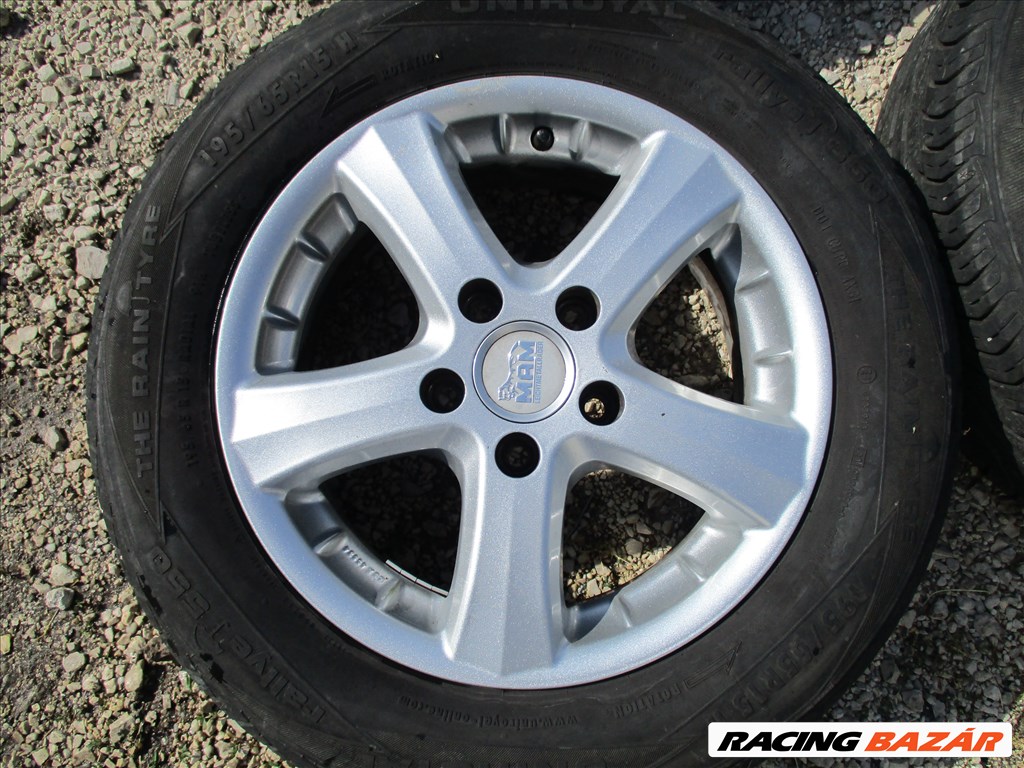  MAM alufelni 5x112 6,5Jx15 Et37 Audi,Skoda,Seat ,Vw-re ,195/65R15 nyári gumival 2. kép