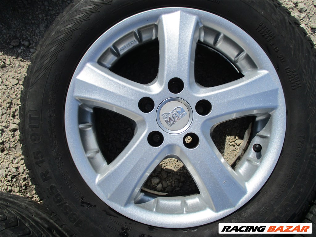  MAM alufelni 5x112 6,5Jx15 Et37 Audi,Skoda,Seat ,Vw-re ,195/65R15 nyári gumival 5. kép