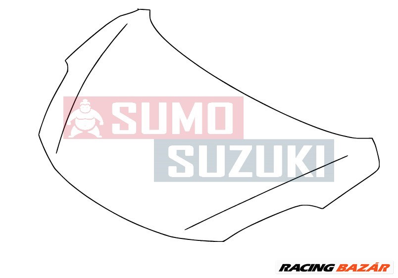 Suzuki Baleno 2015-> Motorháztető Sérült 1. kép