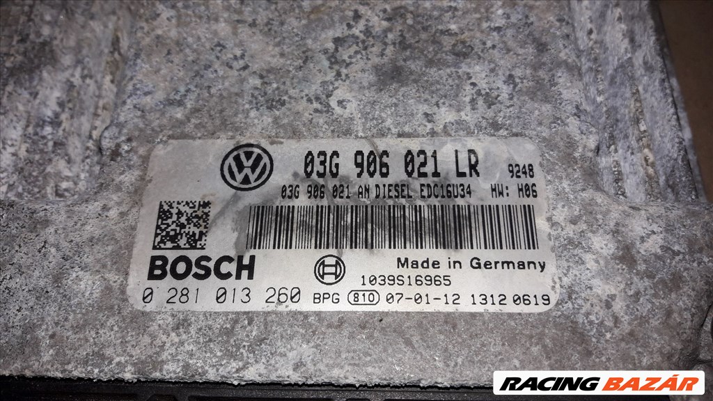 Volkswagen Passat B6 Motorvezérlõ / ECU Szett 0 281 013 260 3. kép