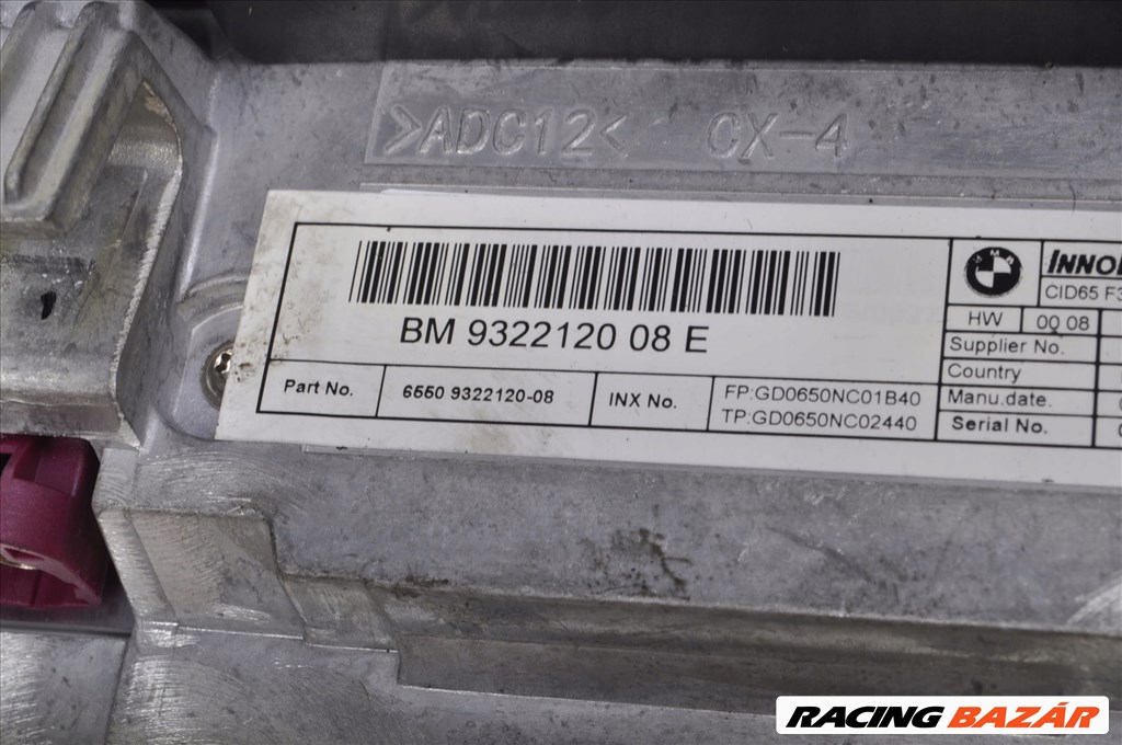 BMW 4-es sorozat F32 rádió navigációs kijelző 9322120 8. kép