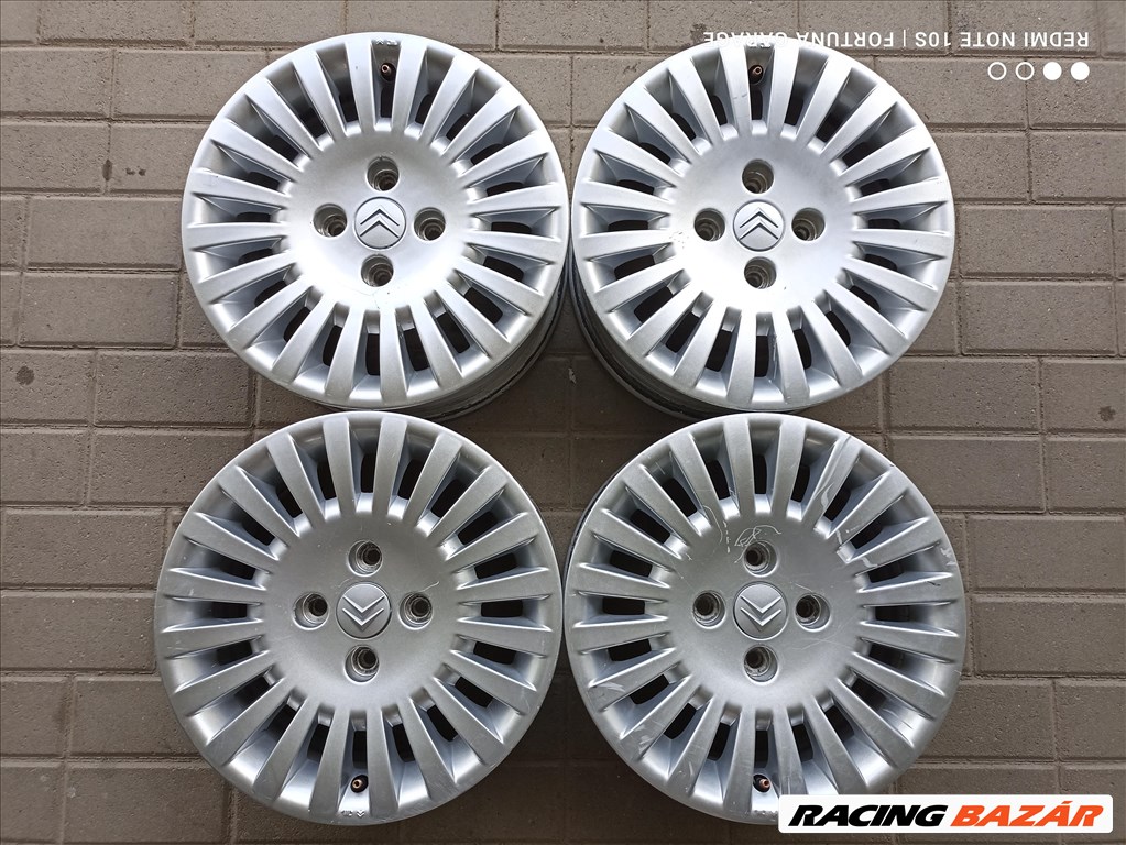 4x108 15" Citroen Lynx használt alufelni garnitúra 1. kép