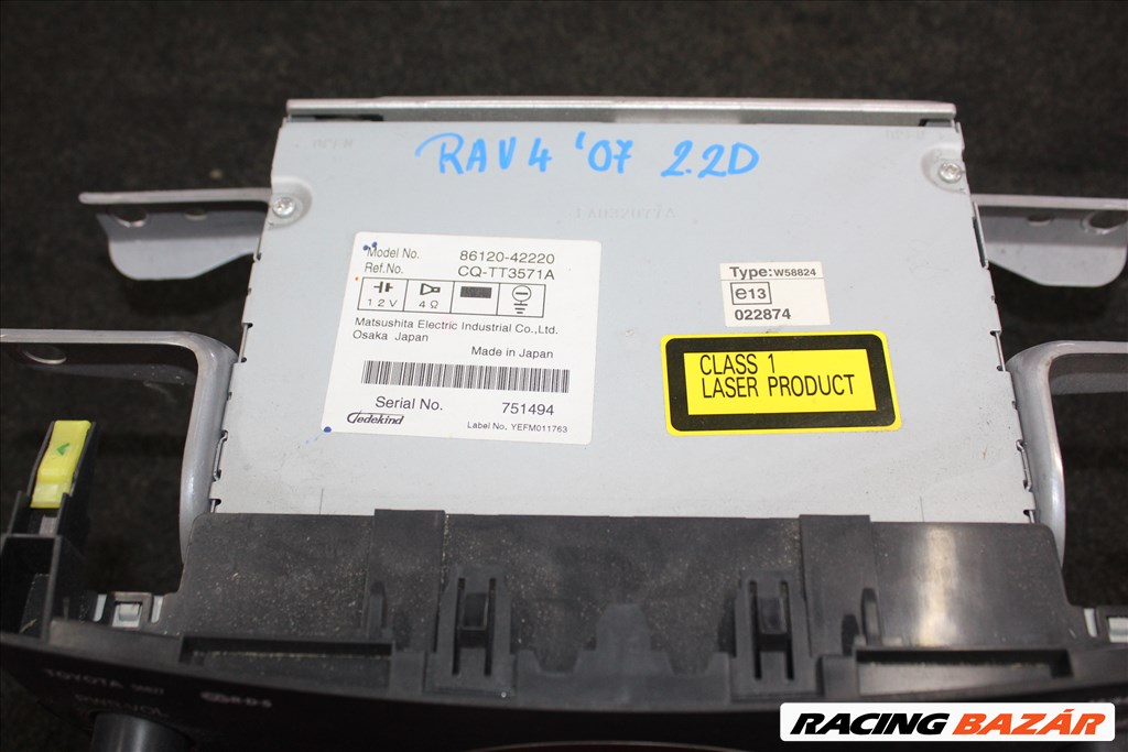 Toyota RAV4 III 2006-2013 CD rádió  8612042220 2.2D 3. kép