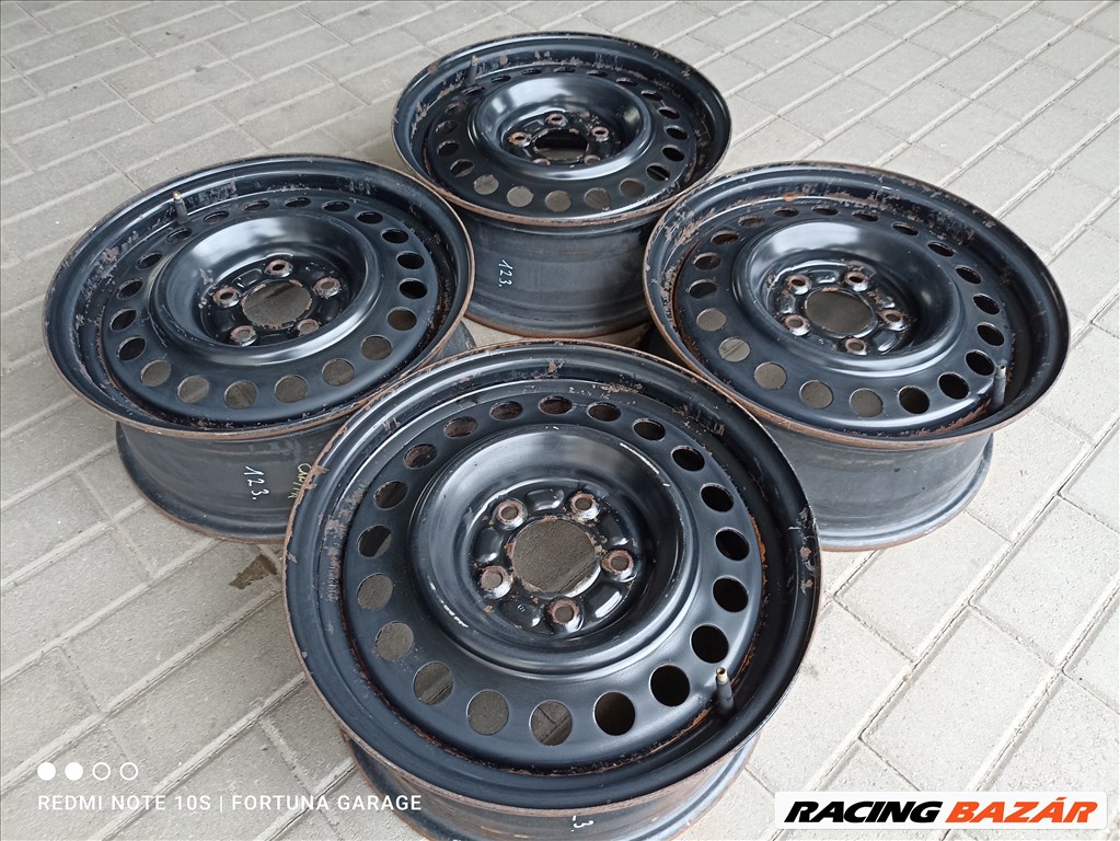 5x115 16" Chevrolet / Opel használt lemezfelni garnitúra (R418) 2. kép
