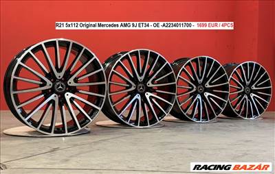 R21 5x112 Original Mercedes AMG 9J ET34 - OE -A2234011700 gyári alufelni szett 21" 21col