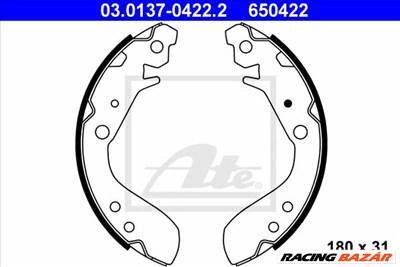 ATE 03.0137-0422.2 - fékpofakészlet HONDA