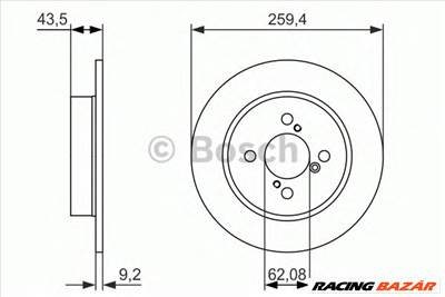BOSCH 0 986 479 792 - féktárcsa SUZUKI