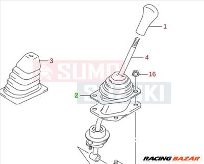 Suzuki Alto Sebváltókar gumiharang alsó kicsi 28135M76G00