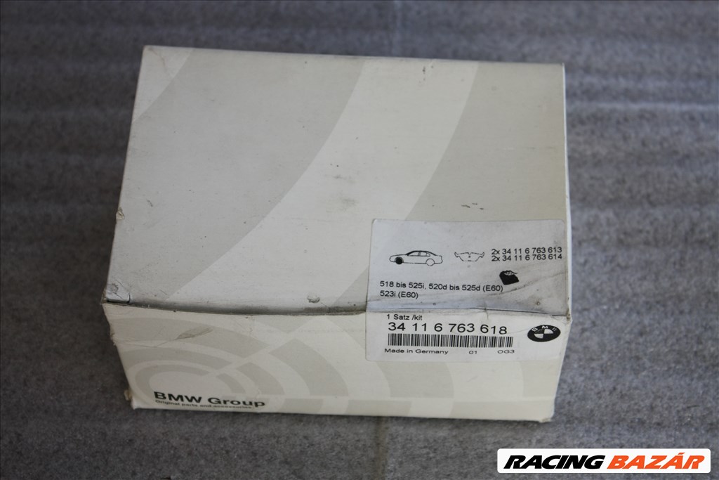 BMW  E60/E61 fékbetét garnitúra kopásjelzővel - első 520d 520i 523i 525i 34116763618 2. kép