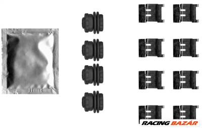 TEXTAR 82552500 - Fékbetét szerelékkészlet PEUGEOT