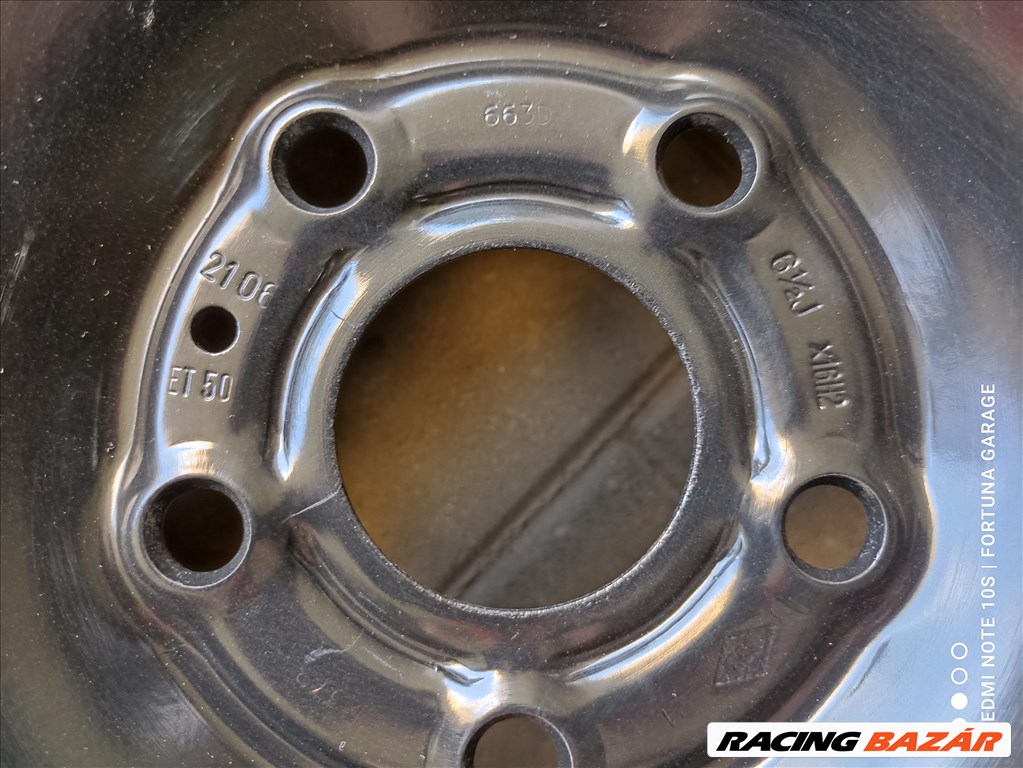 5x108 16" Renault újszerű lemezfelni garnitúra (R378) 7. kép