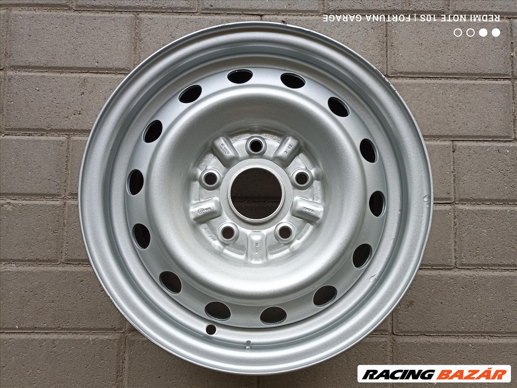 5x114.3 14" Toyota újszerű lemezfelni garnitúra (R412) 5. kép