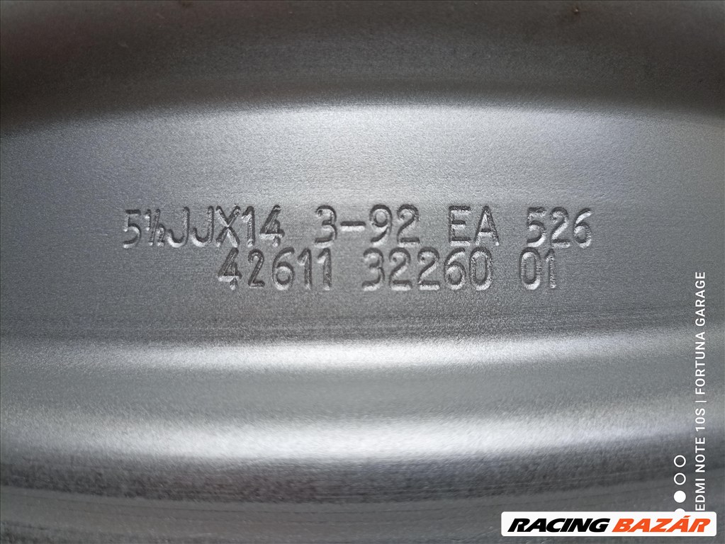 5x114.3 14" Toyota újszerű lemezfelni garnitúra (R412) 7. kép