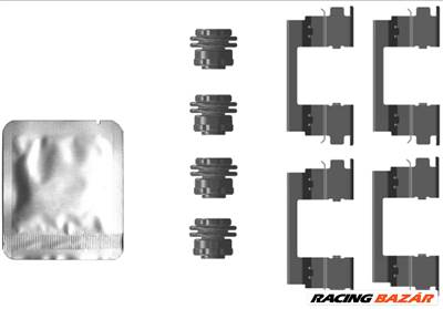 TEXTAR 82553300 - Fékbetét szerelékkészlet OPEL VAUXHALL
