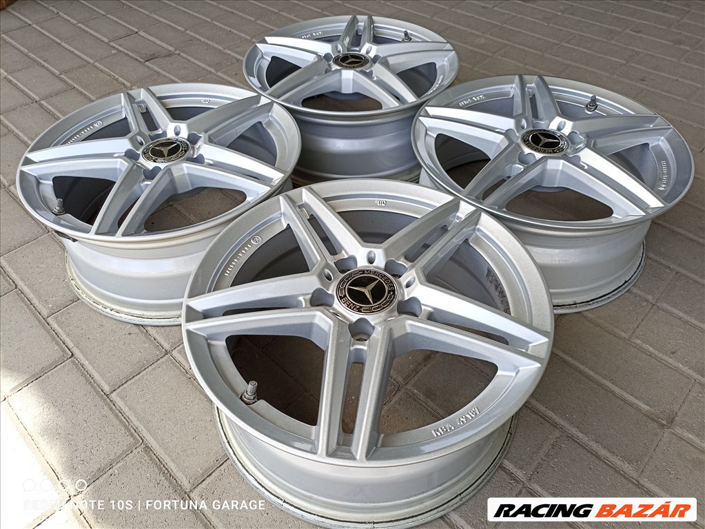 5x112 16" Uniwheels (C-osztály) újszerű alufelni garnitúra +TPMS (R) 2. kép