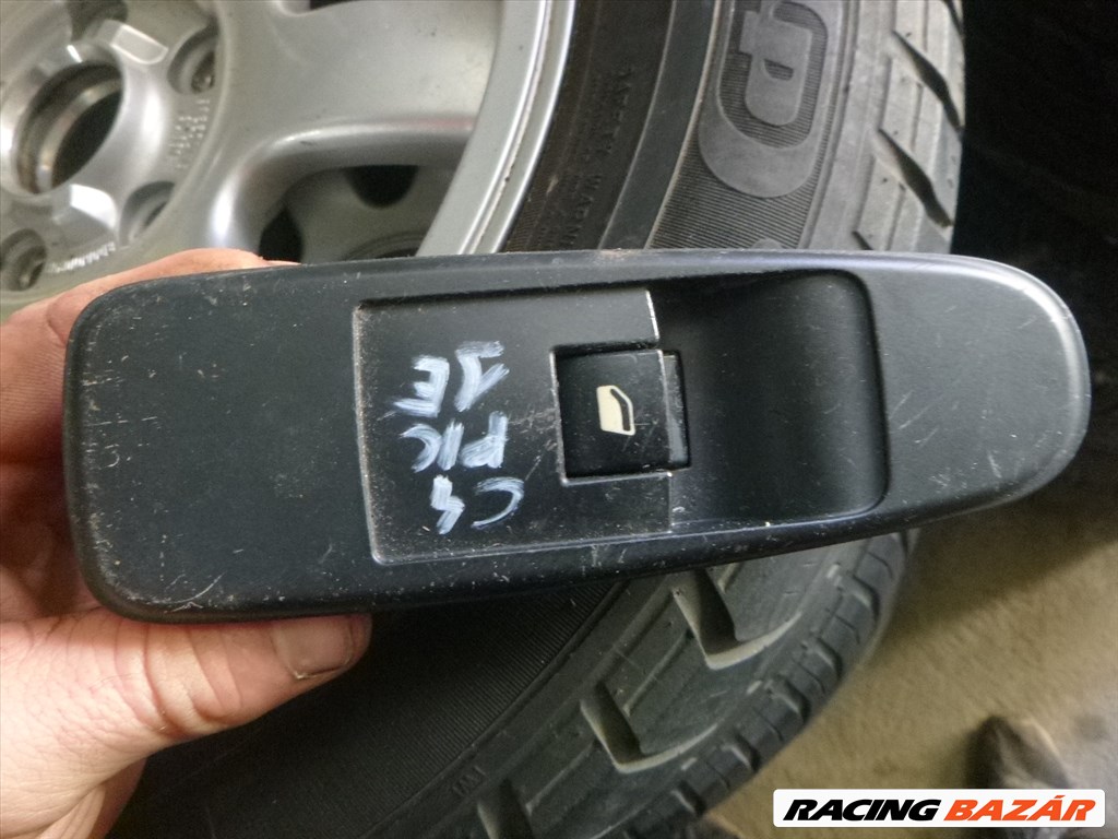 Citroën C4 Picasso I 2006 JOBB ELSŐ ablakemelő kapcsoló ( 4 PIN) 96590662xt 1. kép