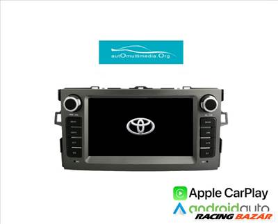 Toyota Auris Android 13 CarPlay Multimédia, GPS, Bluetooth, Wifi, Tolatókamerával!