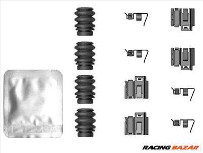 TEXTAR 82554000 - Fékbetét szerelékkészlet TESLA