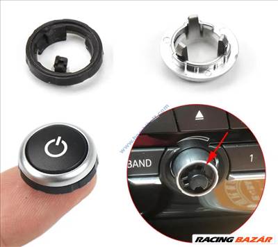 BMW F10 F11 F06 F07 F01 F02 F04 F15 F16 rádió hangerő szabályozó gomb, tekerő