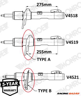 MONROE V4519 - lengéscsillapító FORD