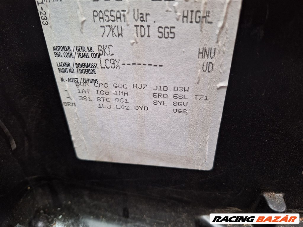 Volkswagen Passat B6 (B6 / B7) bontott alkatrészei 10. kép