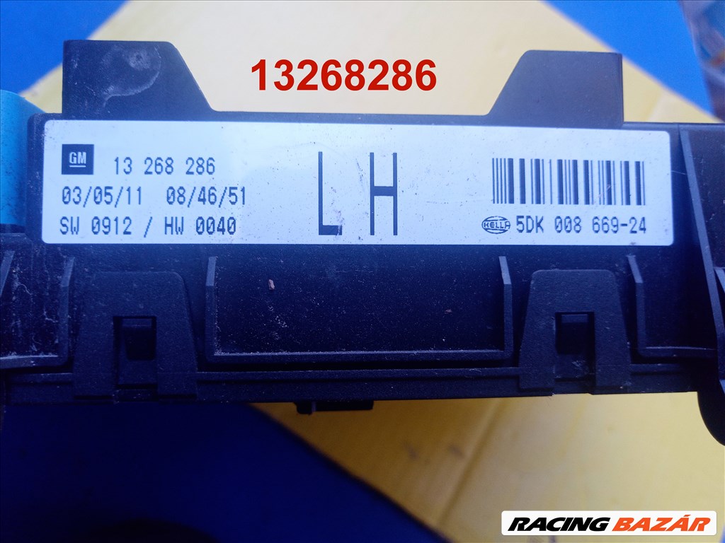 Opel Zafira B, Opel Astra H biztosítéktábla 13268286 2. kép
