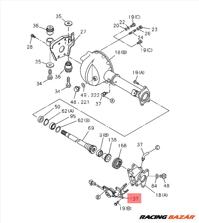 Isuzu D-Max Differenciálzár Kapcsoló TFS 2004-2012 8973679590 5. kép