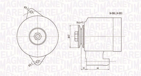 MAGNETI MARELLI 063731472010 - generátor LADA 1. kép