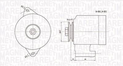 MAGNETI MARELLI 063731472010 - generátor LADA