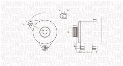 MAGNETI MARELLI 063731546010 - generátor AUDI SKODA VW