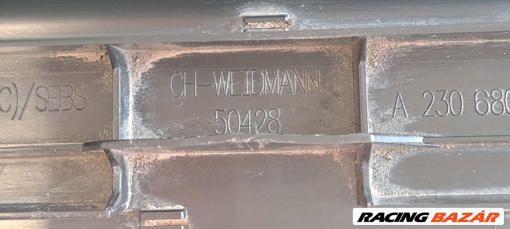 Mercedes SLR 230 AMG Black series jobb inox ajtóküszöb, fellépő a2306802035 6. kép