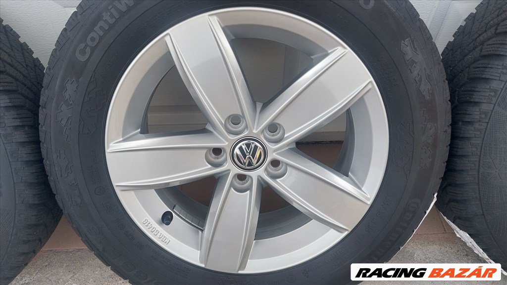 Gyári,  VW Polo 2G 15”/Corvara/ alufelni 5x100 Téli gumi 2. kép