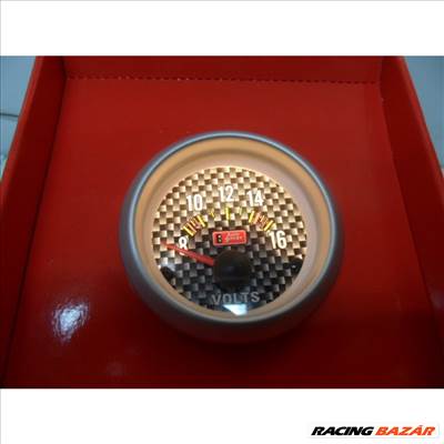 Volt/ töltés mérő műszer 2791SCBL carbon mintás