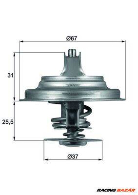 MAHLE TX 25 80D - termosztát, hűtőfolyadék MERCEDES-BENZ PUCH SEAT VW