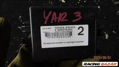 Toyota Yaris 3 2017 1.5B hybrid indításgátló vezérlő modul 897840d030
