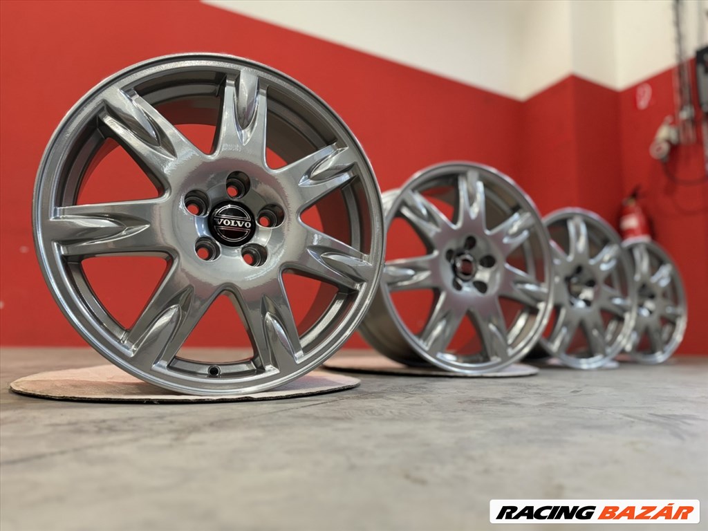 R17 5x108 Original Volvo S60 7.5J ET49 CHROME OE 8634737  gyári alufelni szett 17" 3. kép