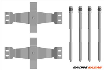 TEXTAR 82557500 - Fékbetét szerelékkészlet TESLA