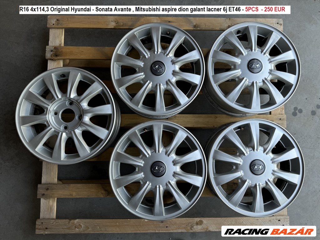 R16 4x114,3 Original Hyundai  6j ET46 - Sonata Avante , Mitsubishi aspire dion galant lacner 1. kép