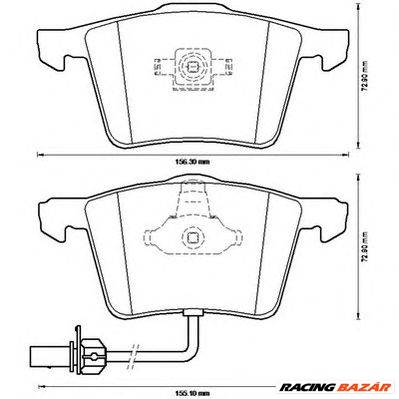 JURID 573196J - fékbetét AUDI SEAT