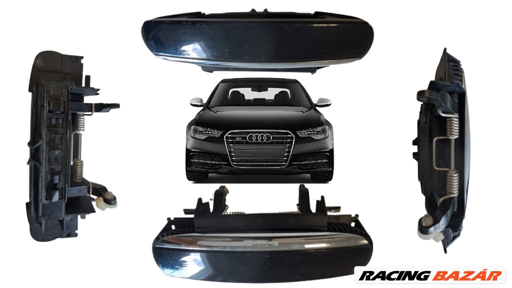 Audi A4 B6 B7 ajtó fogantyú L/R, karcos,használt 4bo839885 pagf50 1. kép
