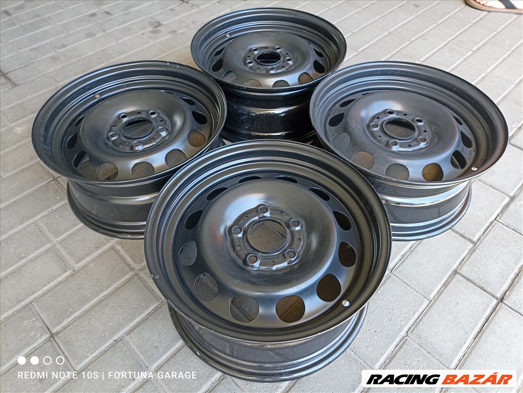 5x120 16" BMW újszerű lemezfelni garnitúra (R390) 2. kép