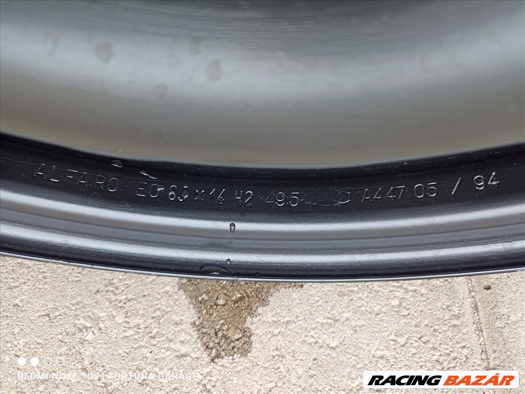 4x98 14" Alfa Romeo újszerű lemezfelni garnitúra (R413) 7. kép