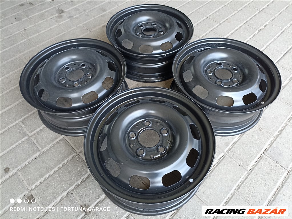 5x112 15" Mercedes-Benz újszerű lemezfelni garnitúra (R381) 2. kép