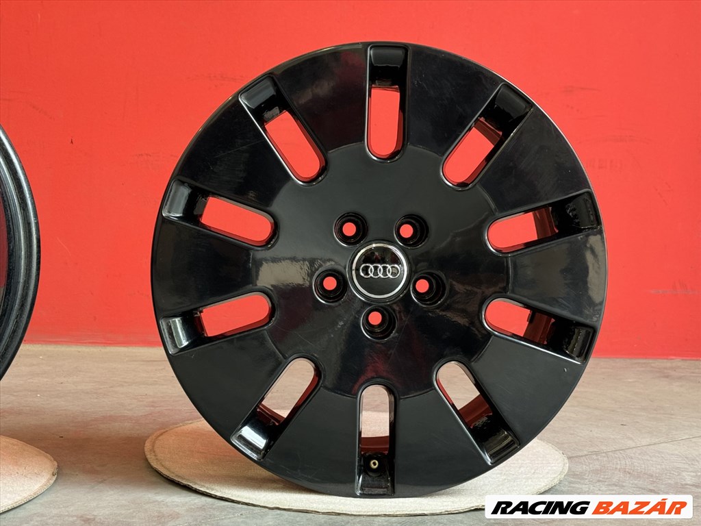 R18 (60,1) 5x112 Original Audi 7.5J ET40 Black Mirror - 4E0601025Q -  gyári alufelnik felnik 18" 5. kép