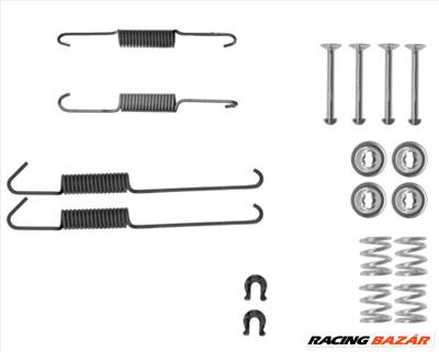 TEXTAR 97047200 - tartozékkészlet, fékpofa DAIHATSU SUZUKI TOYOTA TOYOTA (GAC)
