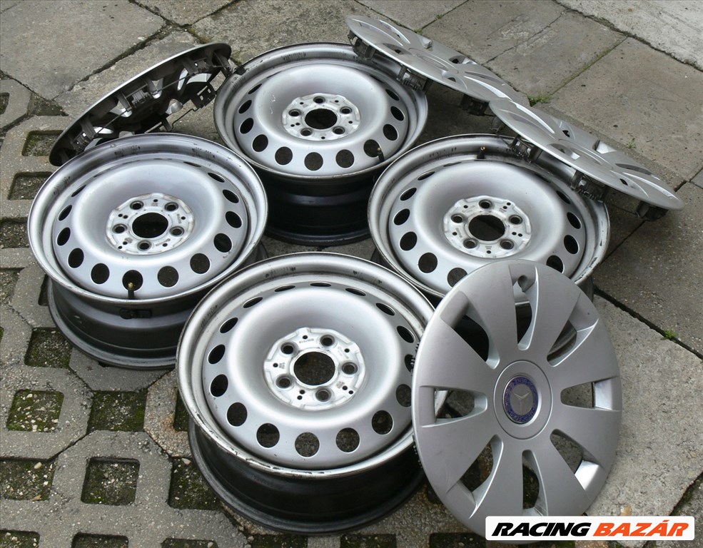 5x112 Gyári Mercedes Lemezfelni 16" Vito, V-class 2. kép