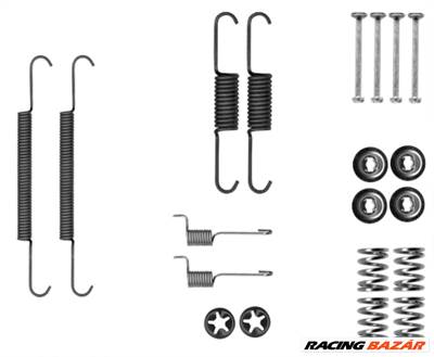 TEXTAR 97047600 - tartozékkészlet, rögzítőfék pofa SUZUKI