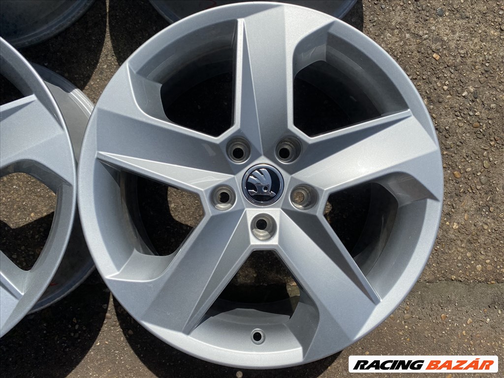 4db gyári 17" Skoda Octavia alufelni. (3357) 2. kép