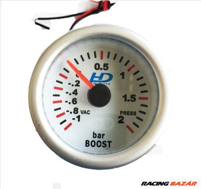 HD turbónyomásmérő műszer 52 mm, kék világítás